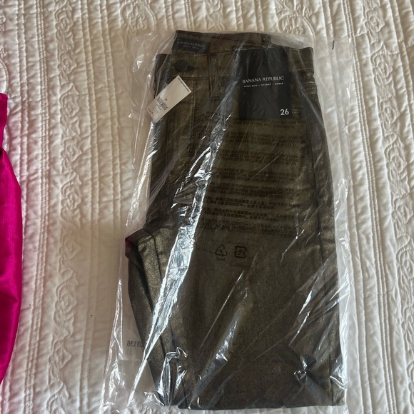 High Rise Skinny Metallic Jeans - Picture 2 of 5